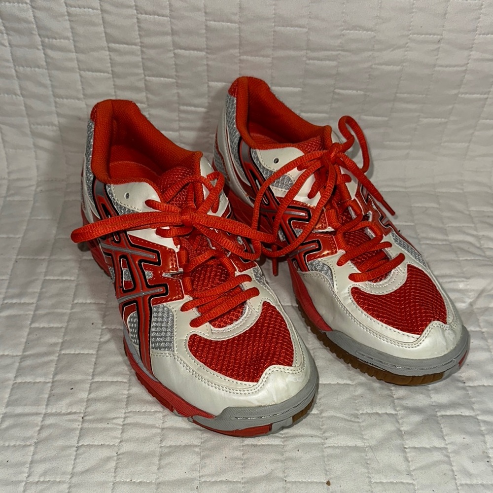 ASICS Gel-1120 V Red and White Athletic Sneakers Men’s 8.5